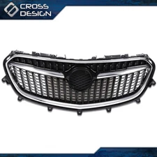 Fit For 2017-2019 Buick Encore Front Upper Grille Chrome & Black Mesh Grill