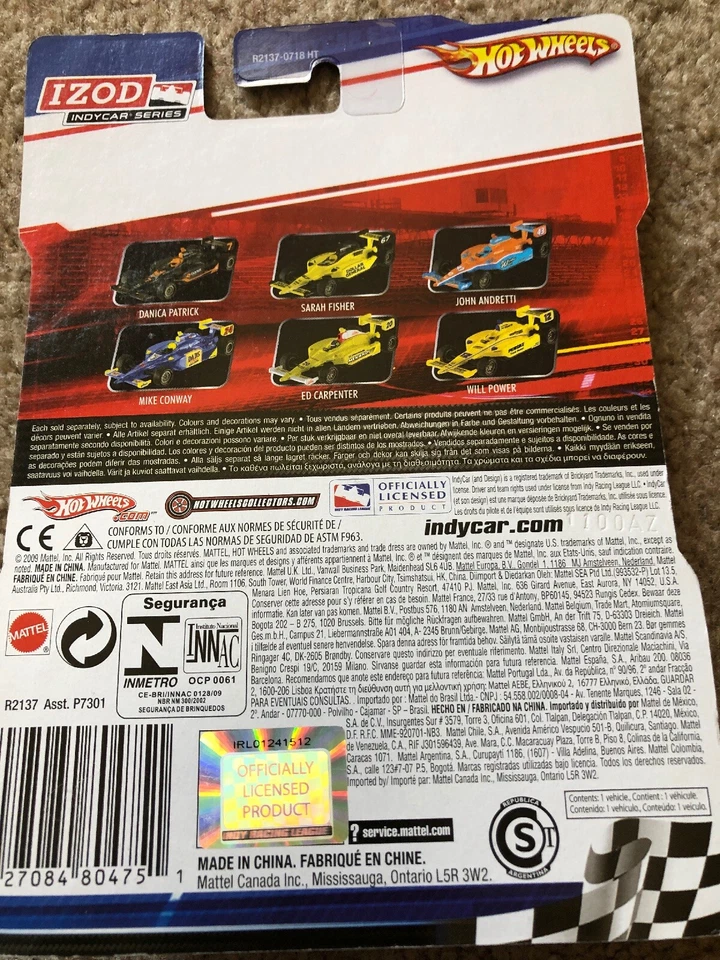 Hot Wheels Izod Indycar Serie 68 ^ Foto 2 de 2