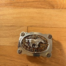 Vintage horse belt buckle