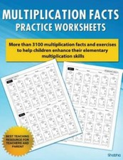 Multiplication Facts Math Worksheet Practice Arithmetic Workbook With Answe...