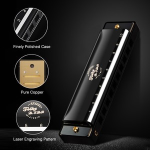 LEKATO Harmonica C Key 10 Holes 20 Tunes Mouth Organ Blues &hellip;