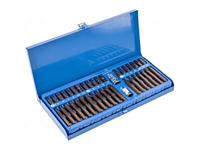 HT1S405 Set: Schraubendreher-Bits Sechskant,Spline (12-kant),Torx  HÖGERT TECHNI