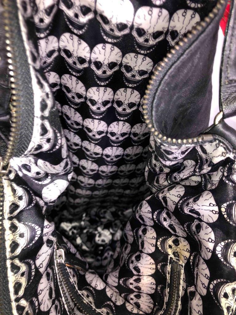 THOMAS WYLDE Studded Suncross Skull Mission Shoulder Bag in