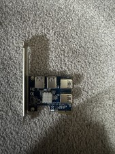 EUX1-04 PCIE 1 to 4 Slots Riser Card Adapter USB 3.0 PCIE