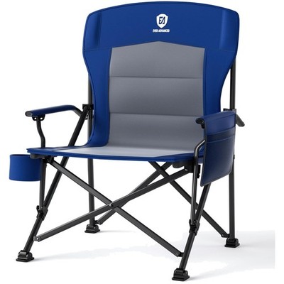 Campingstuhl Faltbar XL 230kg Belastbar mit Getränkehalter Seitentasche Outdoor