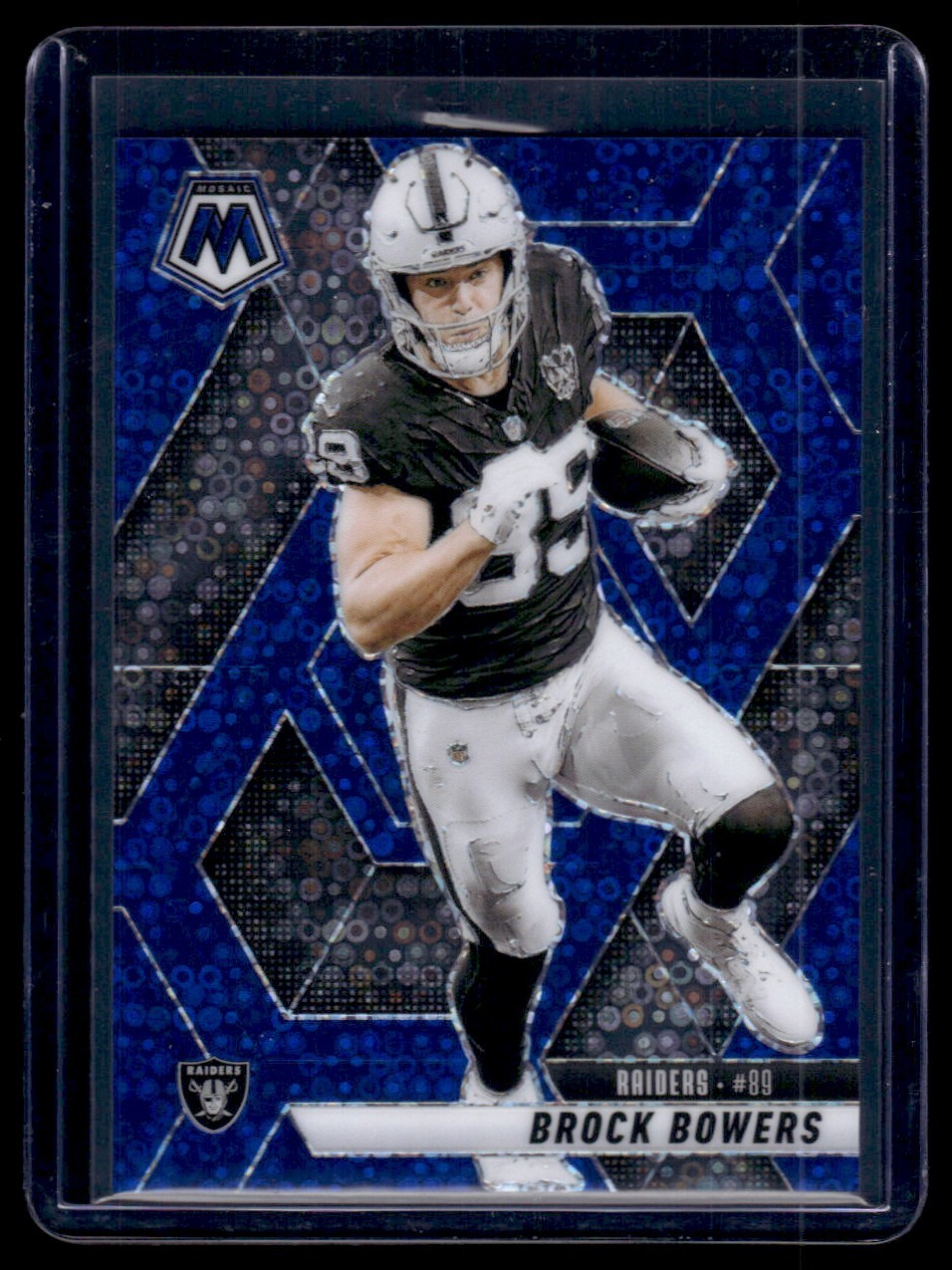 2025 Mosaic No Huddle Brock Bowers #5 Blue /99