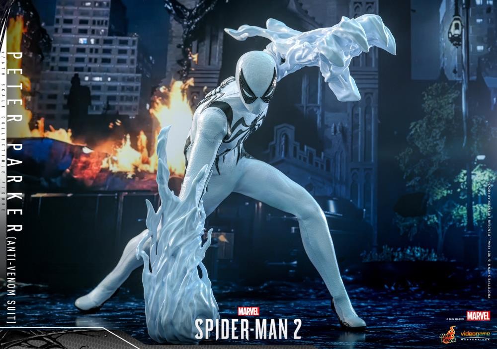 New Hot Toys 1/6 Scale Figure Peter Parker Anti Venom Suit Spider