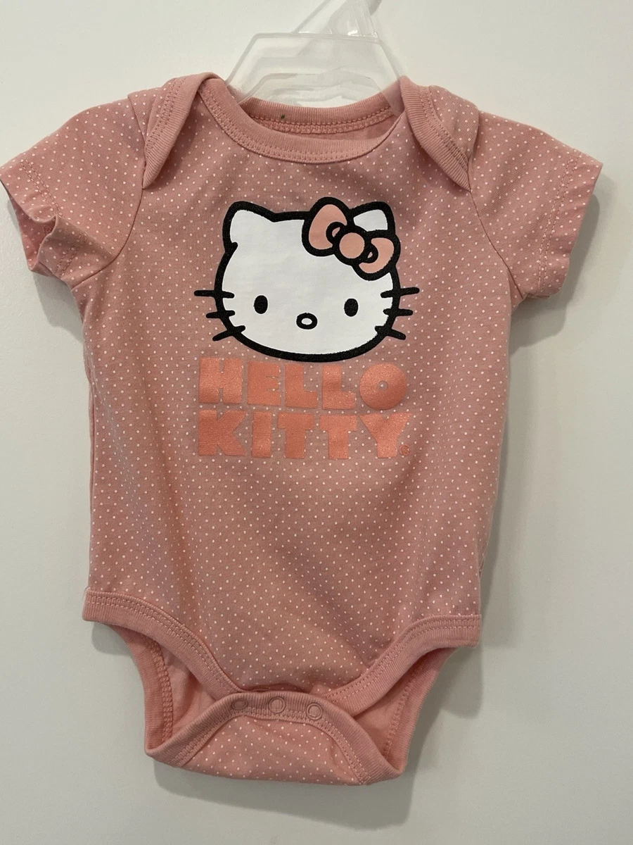 Grenouillère Hello Kitty Pour Poupée Reborn Ou Baigneur 55cm - Taille 3 Mois - Occasion Bon état