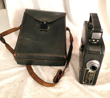 Vintage 1933-Cine-Kodak Eight Model 20-8mm Film-Home Movie Camera-case and docs