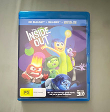Disney Pixar Inside Out Blu-ray 3D Movie PG 2-Disc Set + Digital HD 3D