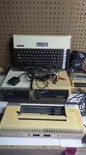 Atari 800xl Computer Lot 64k BLACK SCREEN FOR PARTS W/ Atari 1050 810 410 1027