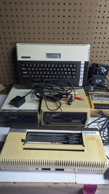 Atari 800xl Computer Lot 64k BLACK SCREEN FOR PARTS W/ Atari 1050 810 410 1027