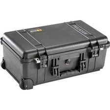 Pelican 1510 Protector Case with Foam - Black Carry-On Rolling Hard Case - NEW