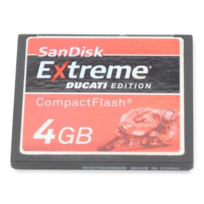 4GB SanDisk Extreme III Ducati Edition CompactFlash CF Card