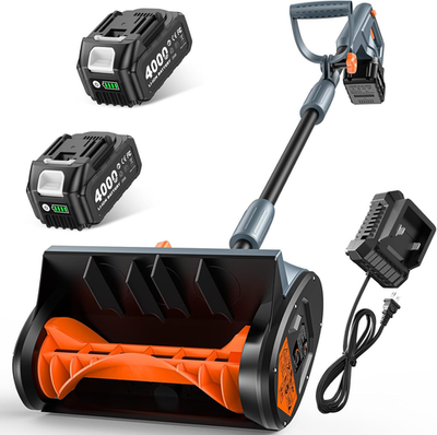 #ad Cordless Snow Shovel Electric Snow Blower with Total 8000Mah Battery amp; Charger $237.60
