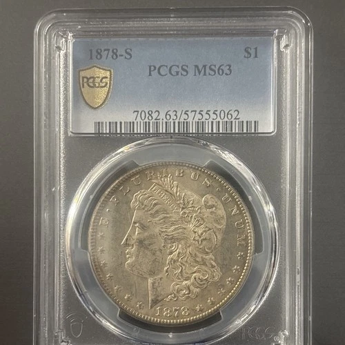 1878-S Morgan Silver Dollar PCGS MS63 San Francisco Mint Toner