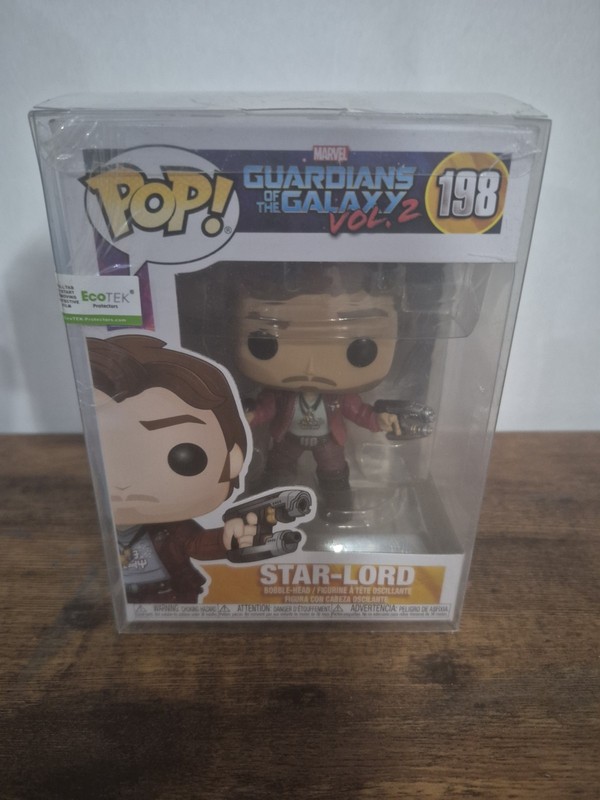 Star-Lord Funko Pop #198 Guardians of the Galaxy Vol 2 in Pop Protector