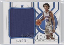 2020-21 Panini National Treasures Colossal Rookie Materials 13/99 Saben Lee s3g