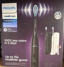 Philips Sonicare HX7513/70 Electric Toothbrush Black White Charger Set OEM
