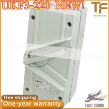 2-Postion OFF-ON DPST Weatherproof Isolating Switch UKF3-220 AC 250V 20A IP66