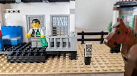 LEGO Wild Western: 6765 Gold City Junction 98% complete, army banker cowboy