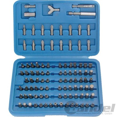 CONDOR SICHERHEITS-BIT-SATZ BIT-BOX 6,3mm 1/4'' FEINMECHANIKER TX/TTX 100-tlg.