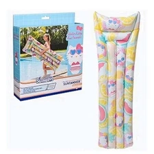 Hello Kitty Swimways Inflatable Pool Float SunTanner New In Box Adults / Kids