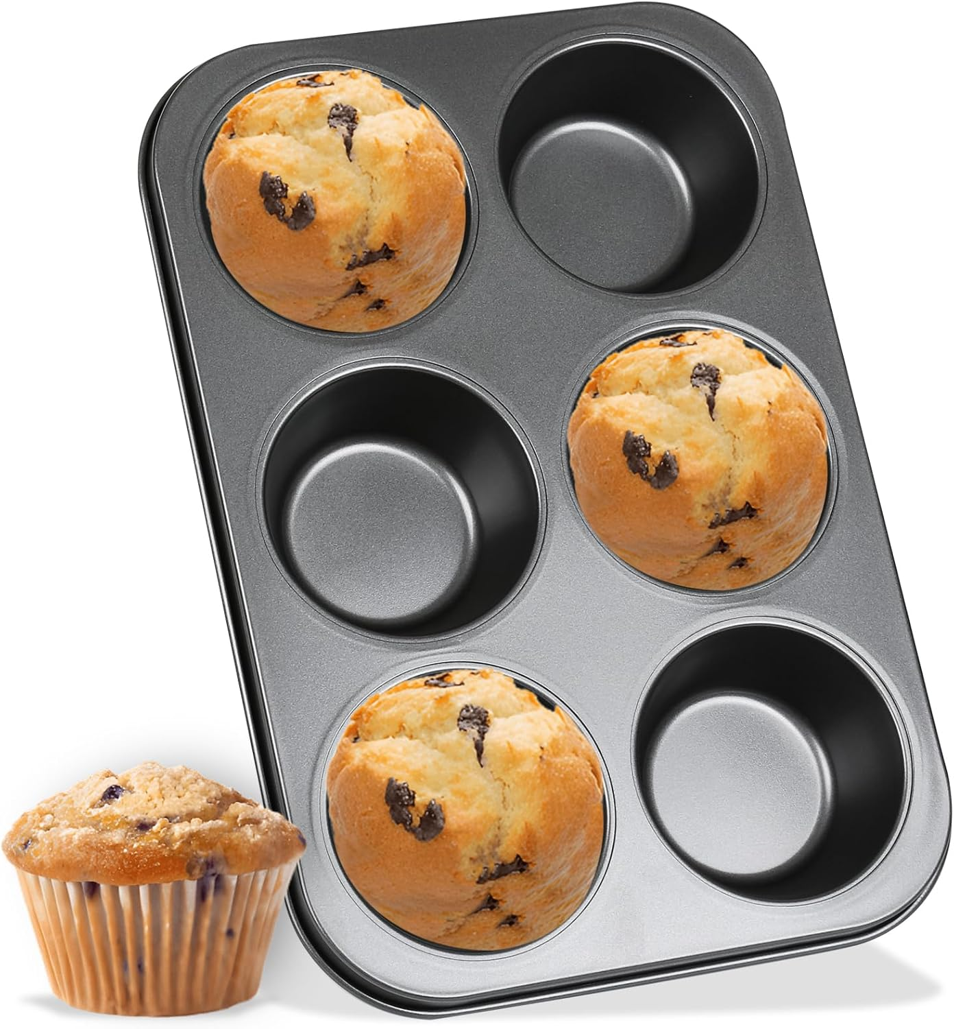 Jumbo 6 Cup Nonstick Muffin Pan Large