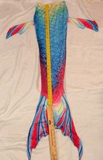 Amazon 4 ft. Girls Cosplay Rainbow Swimwear Mermaid Tail