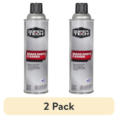 Super Tech Brake Cleaner Non-Chlorinated 14.5 oz (2 Pack)   Automotive Degreaser