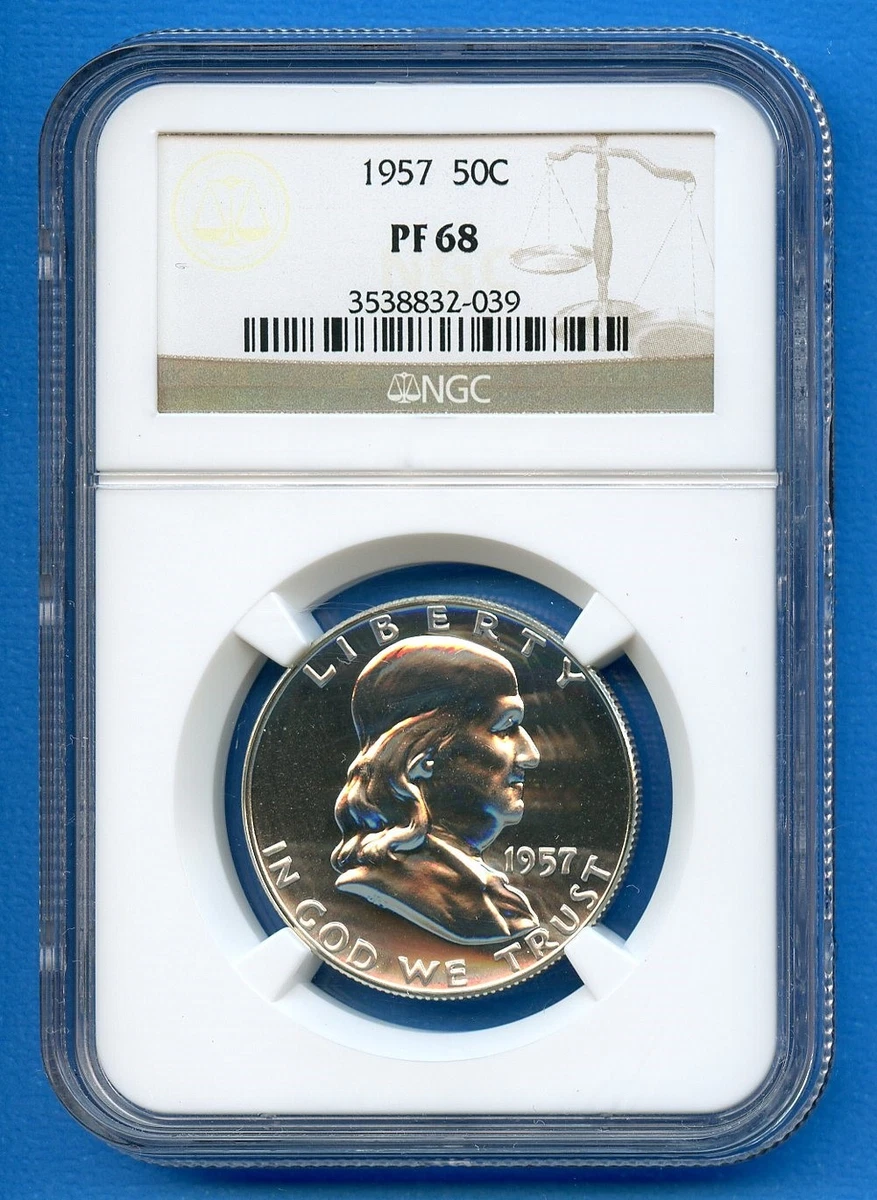 PR 68 Graded 1957 Franklin Half Dollars (1948-1963) for sale | eBay