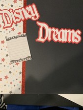 12 x 12 premade scrapbook pages  Disney dreams   variety Of Colors Please Choose