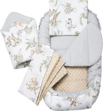 Riduttore Lettino Neonato - 100X60X15 Nido Antisoffoco Neonati 5-Parti Bozzolo C