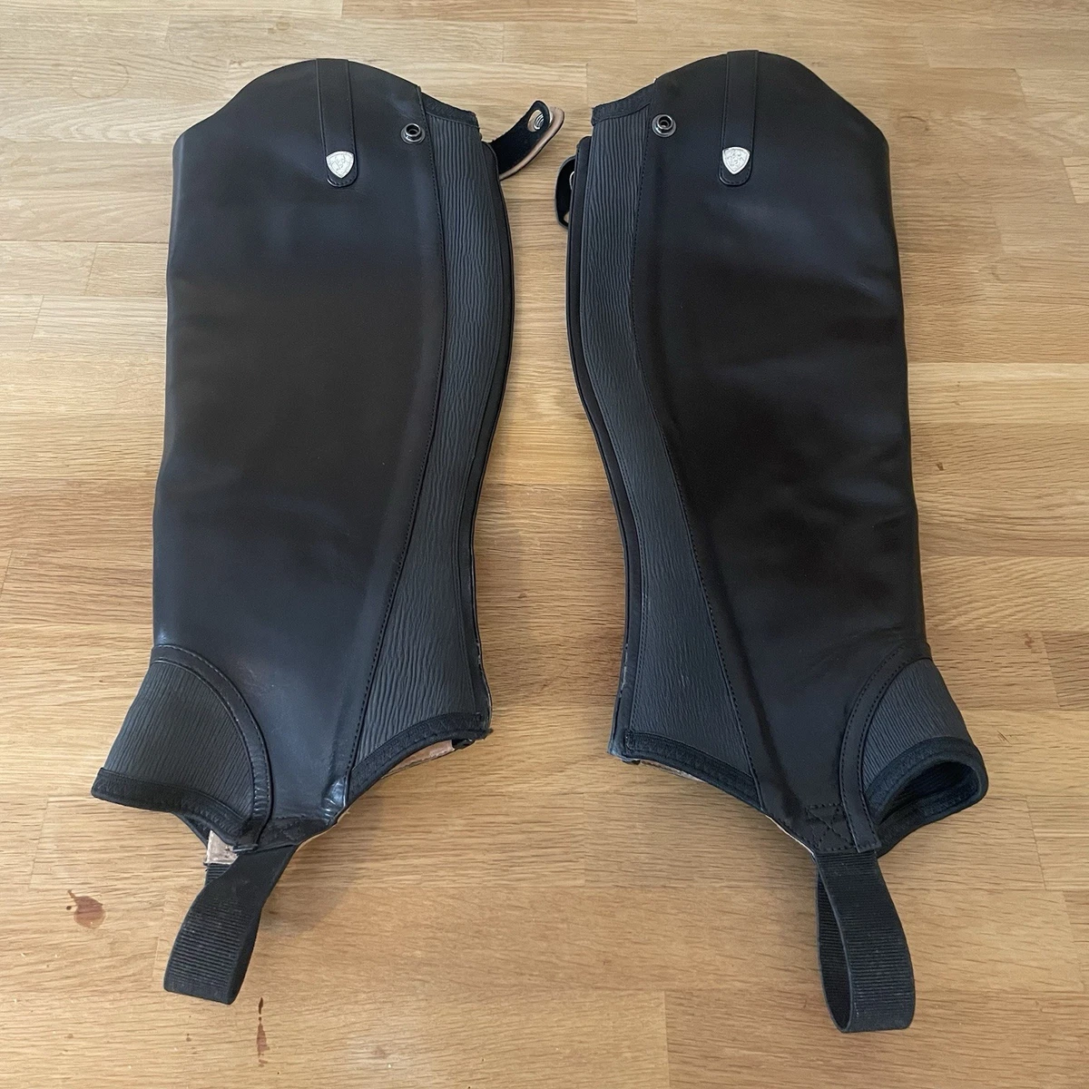 Demi-Chaps Ariat All Around – Cuir Noir Taille XL, Très Bon État