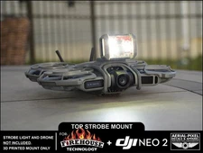 DJI Neo 2 Top Strobe Light Mount for Firehouse Technology ARC V ARC V Pro, Micro