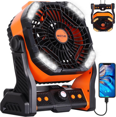 20000Mah Battery Powered Fan Camping Fan Essentials Portable Fan Battery Operate