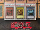 Set of 3 God Cards Obelisk Slifer Ra LC01 EN001 EN002 EN003 2010 Yugioh PSA 10