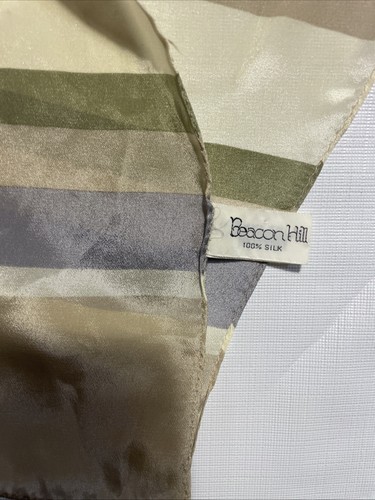 Menge 5 100% Seide Blumen, Abstrakt Rechteck Schals Bunt Talbot + - Bild 4 von 15