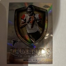 Topps Chrome Refractor Legends of the Gridiron Michael Vick Atlanta Falcons