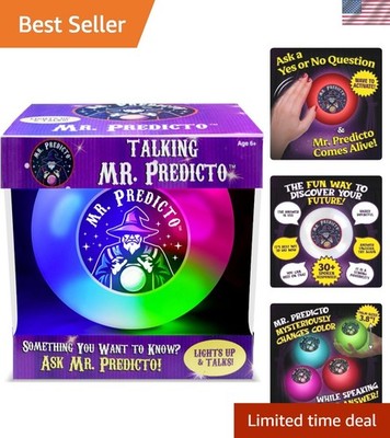 Talking Mr. Predicto Fortune Telling Ball: 30+ Predictions & Color-Changing LED