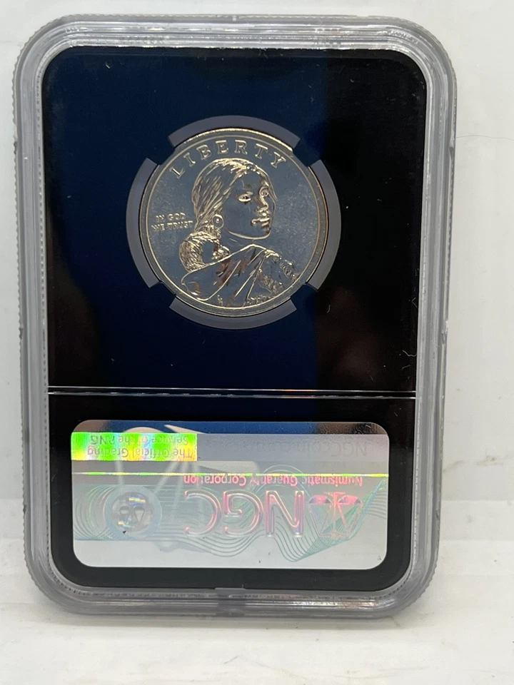 2019 D Sacagawea Dollar $1 NGC MS67 Mary Golds Ross First Release #875 - Image 3 of 4