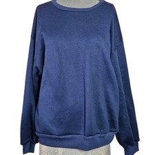 Navy Crew Neck Sweatshirt Size Medium