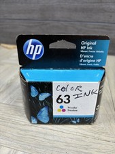 HP 63 TRI-COLOR INK CARTRIDGE STANDARD YIELD EXP 2022 SEALED