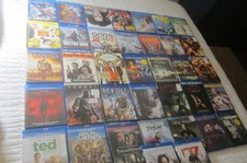 Preowned Lot of 40 Blu-Ray DVD Assorted Movies - Excellent Condition