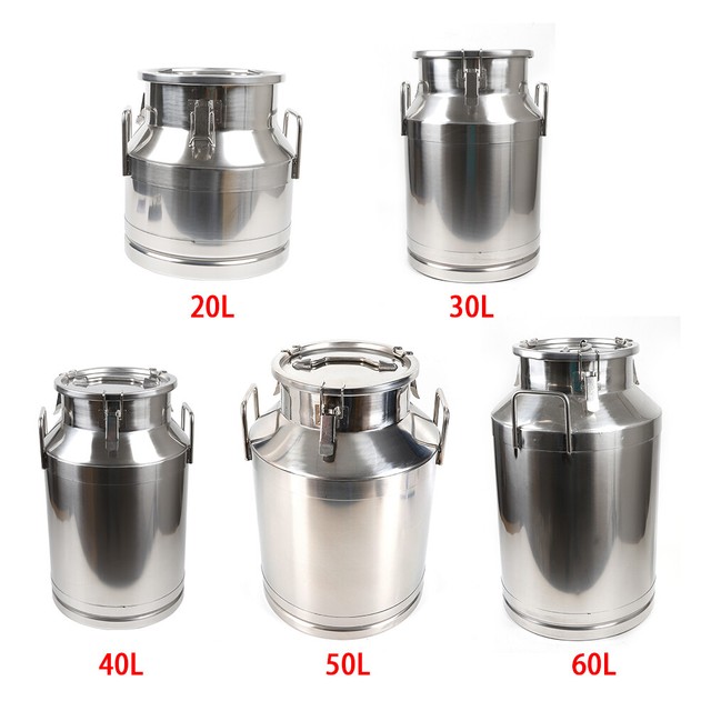 20 30 40 50 60L Milk Storage Can Stainless Steel Milk Canister/Bucket/Container eBay