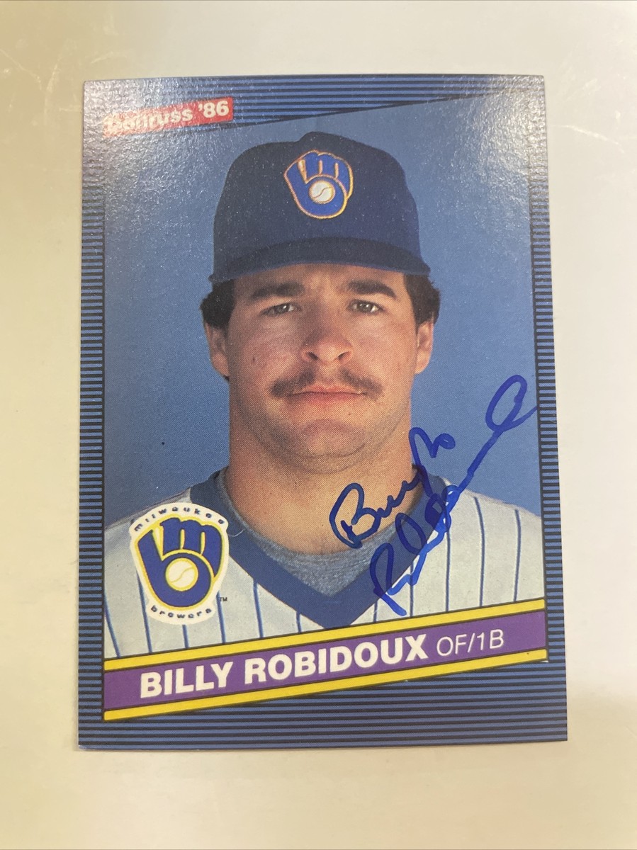 1993 IDカード・レアナンバー　No.105 オリックス・小林宏 ルーキー 1986 Donruss Billy Jo Robidoux Autographed Card #515 Milwaukee