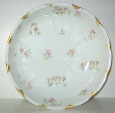 Antique H  Co., Haviland  Co. Limoges Hand Painted Pink Flowers Bowl