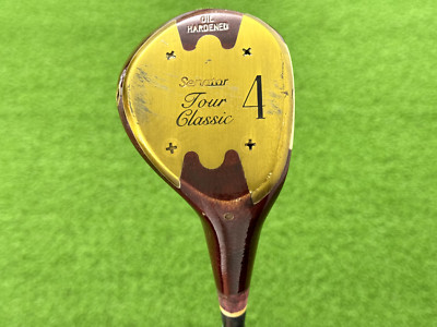 SENATOR TOUR CLASSIC Genuine Persimmon (4) FAIRWAY WOOD Right Steel Dynamic Reg