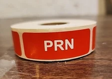 Warning Labels PRN Medical Healthcare RED 2"x .75″ Rectangle 500 Pack