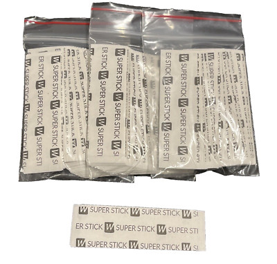WALKER TAPE Super Stick Tape-108 Strips 1'' x 3 Poly Wig System Tape -3 Pack -NEW